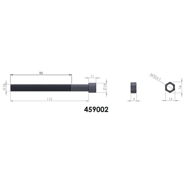 459002 Rear Spring Raised