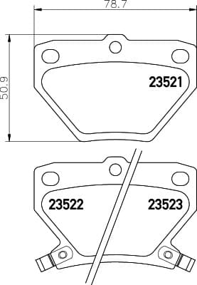 6700003 Rear Brake Pads