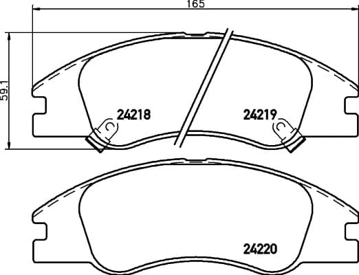 6701001 Front Brake Pads