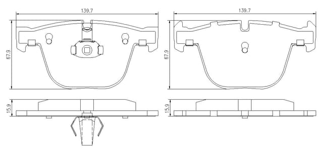 6720039E Rear Brake Pads