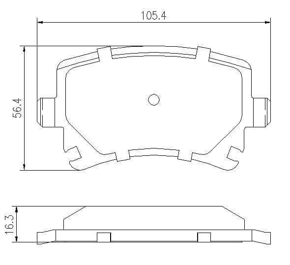 6720050E Rear Brake Pads
