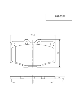 6800322 Front Brake Pads